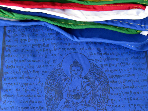 25 Large Tibetan Prayer Flags, high grade cotton