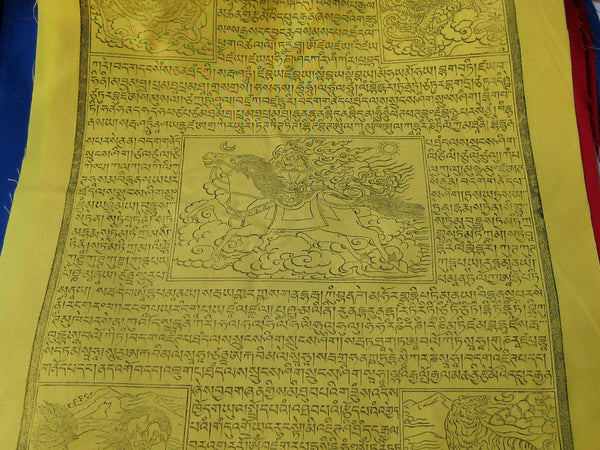 25 Large Tibetan Prayer Flags, high grade cotton