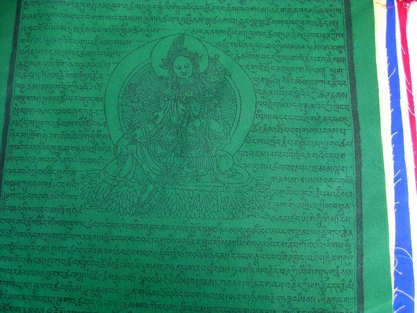 25 Large Tibetan Prayer Flags, high grade cotton