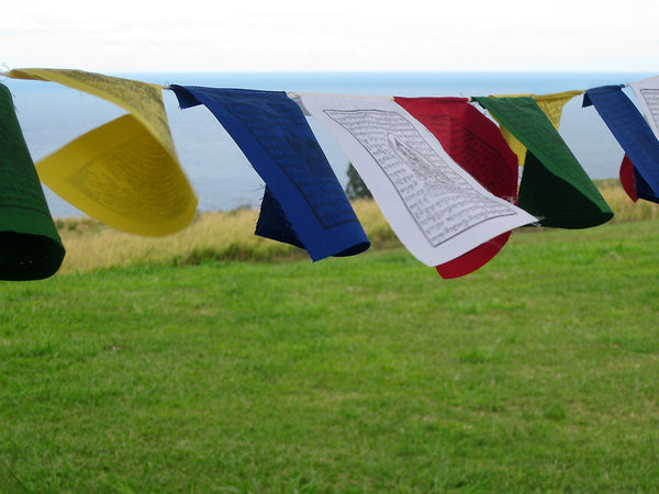 25 Small Tibetan Prayer Flags, high grade cotton