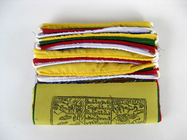 25 Small Tibetan Prayer Flags, high grade cotton