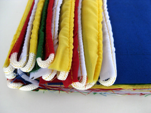 25 Small Tibetan Prayer Flags, high grade cotton