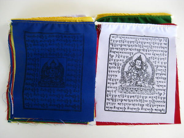 25 Small Tibetan Prayer Flags, high grade cotton