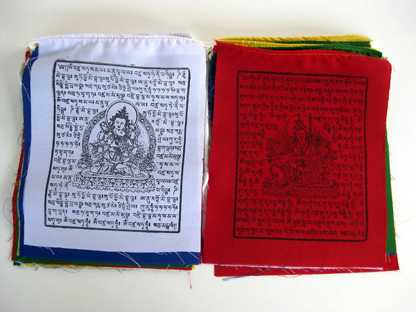 25 Small Tibetan Prayer Flags, high grade cotton