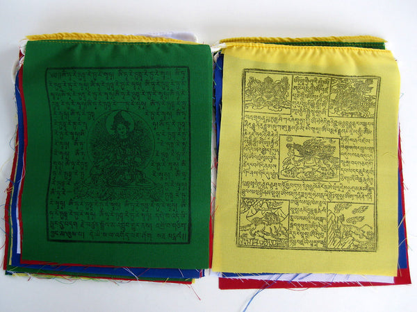 25 Small Tibetan Prayer Flags, high grade cotton