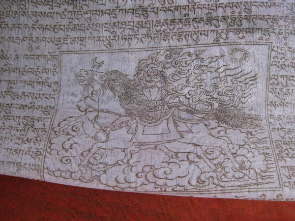 25 Large Tibetan Prayer Flags, polyester