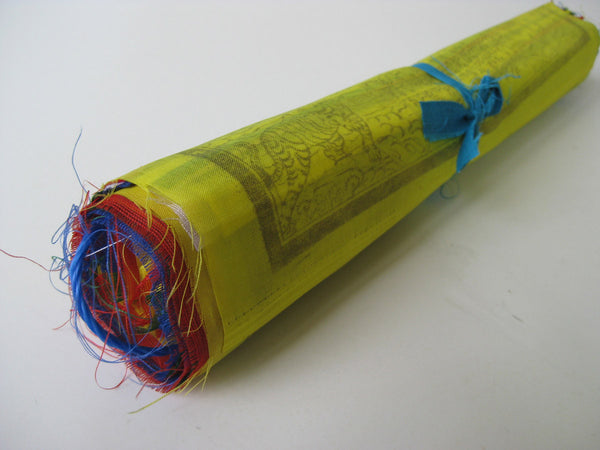 25 Large Tibetan Prayer Flags, polyester
