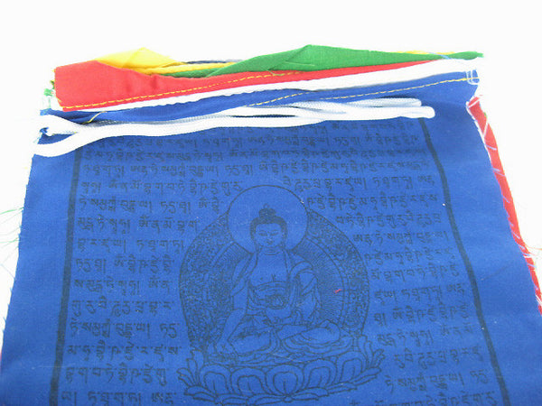 5 rolls of small Tibetan Prayer Flags, 10 flags per roll, 50 flags total