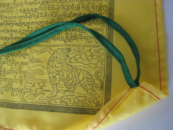 Vertical Tibetan Prayer Flags, Dar-cho, in  high quality cotton