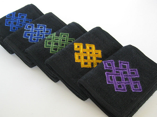 Knot of Eternity on Black Hemp Wallet