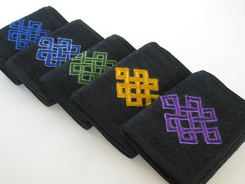 Knot of Eternity on Black Hemp Wallet