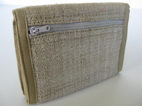 Hemp Wallet with Om Mandala Embroidery