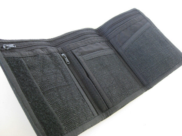 Knot of Eternity on Black Hemp Wallet