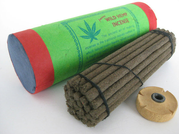 Wild Flora Hemp Oil Tibetan Incense sticks with burner