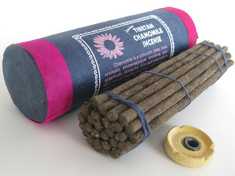 Tibetan Chamomile Incense sticks with incense burner