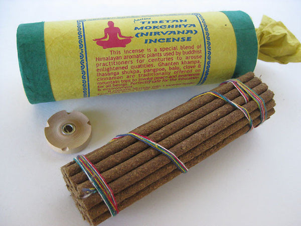 Tibetan Nirvana Incense sticks with burner