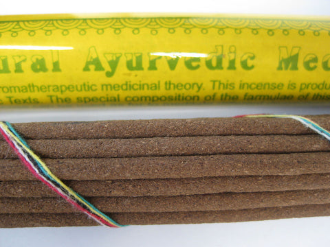 Natural ayurvedic medicinal incense