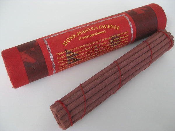 Set of three long fat stick styles of Tibetan Incense