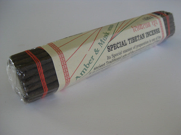 Amber and Musk traditional Tibetan incense