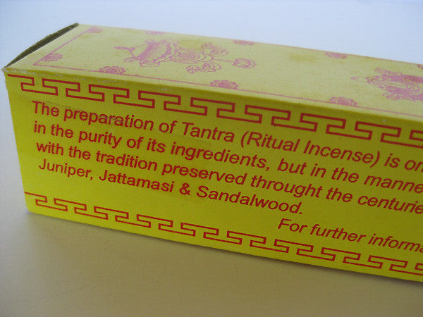 Tantric Ritual Tibetan Incense comes with a small wooden incense burner