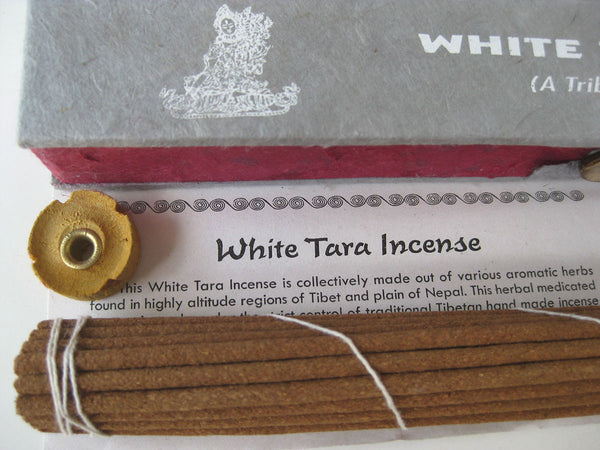 White Tara incense containing medicinal ingredients like agarwood