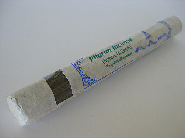 Pilgrim incense, described as having a spicy and floral aroma