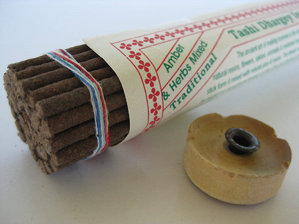 Tashi Dhargey Incense - Amber and Himalayan herbs