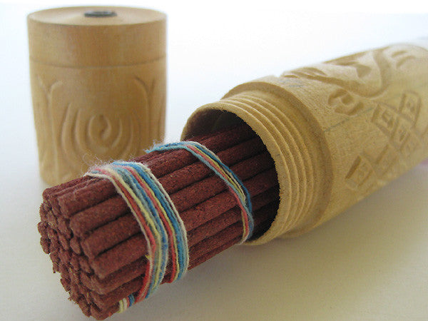 Tashi Dhargey Incense in a wooden tube