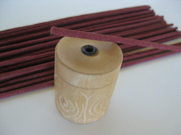 Tashi Dhargey Incense as an incense burner as the top of the carrying case