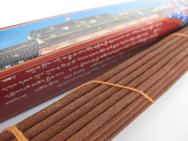 Tibetan Monastery, long incense sticks