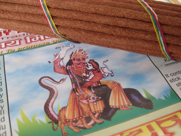 Set of five Hindu tradition incense blends