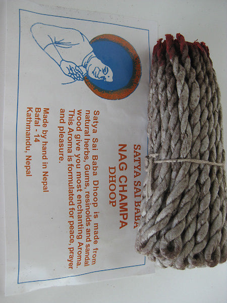 Nag Champa, Satya Sai Baba, Himalayan rope incense