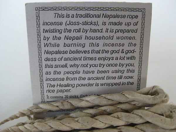 Himalayan Rope Incense, Healing