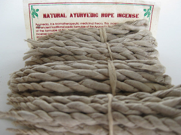 Natural ayurvedic rope incense