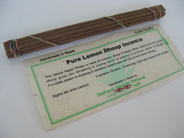 Pure Aromatic Lemon Dhoop Incense