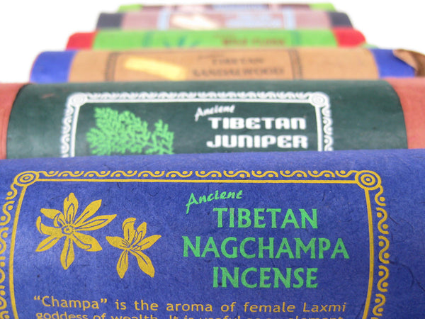 Set of six excellent Tibetan incense blends
