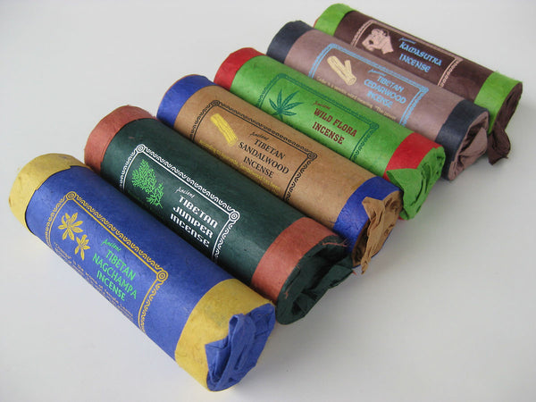 Set of six excellent Tibetan incense blends