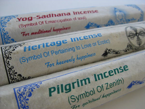 Set of three spiritual Tibetan Incense blends
