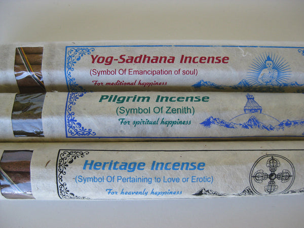 Set of three spiritual Tibetan Incense blends