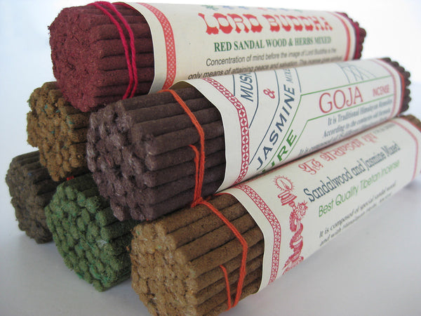 Set of six herbal Tibetan Incense