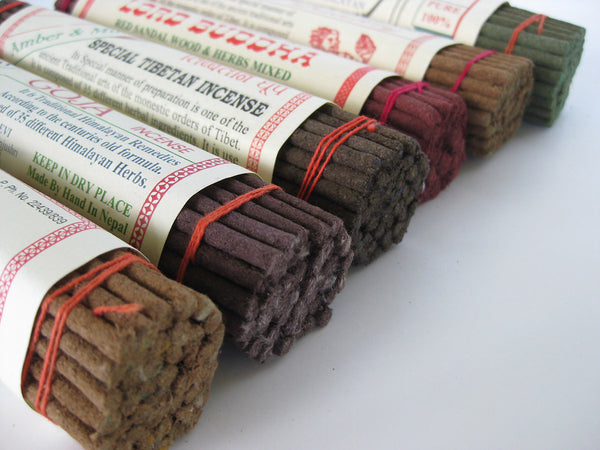 Set of six herbal Tibetan Incense