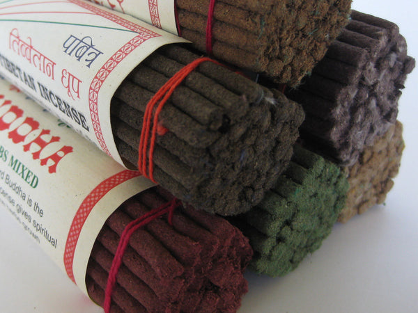 Set of six herbal Tibetan Incense