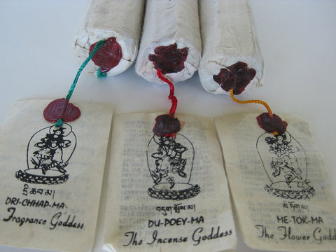 Set of three Dancing Lady Dakini Tibetan Incense