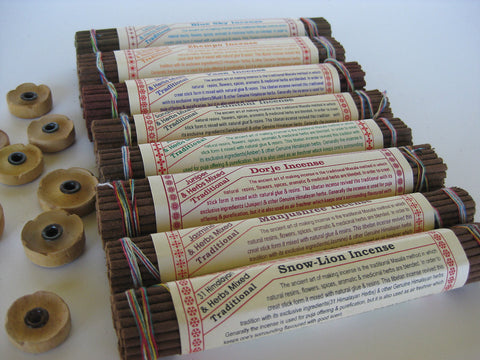 Set of eight Himalayan herbs Tibetan incense