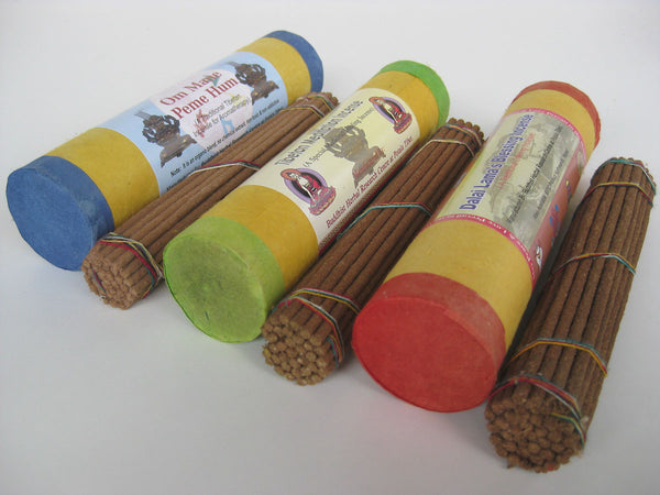 Set of three Tibetan incense handmade in Nepal