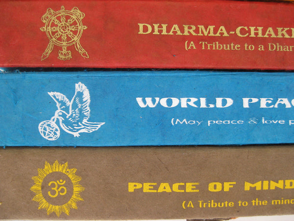 Set of six premium natural Tibetan incense blends