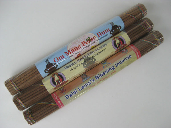 Set of three long stick Tibetan Incense
