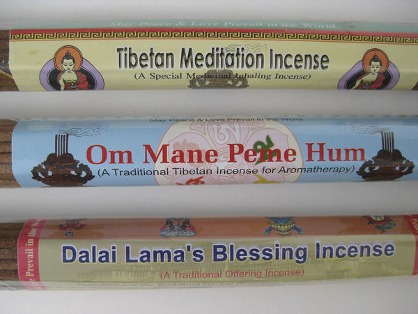 Set of three long stick Tibetan Incense