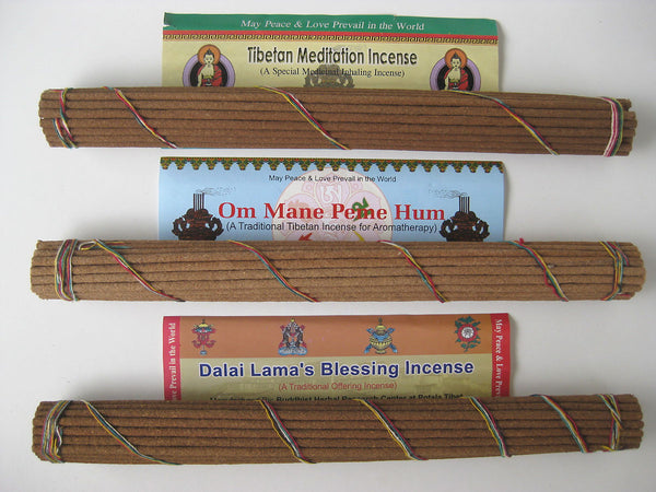 Set of three long stick Tibetan Incense
