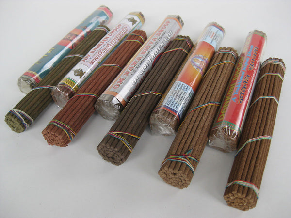 Set of five Hindu tradition incense blends
